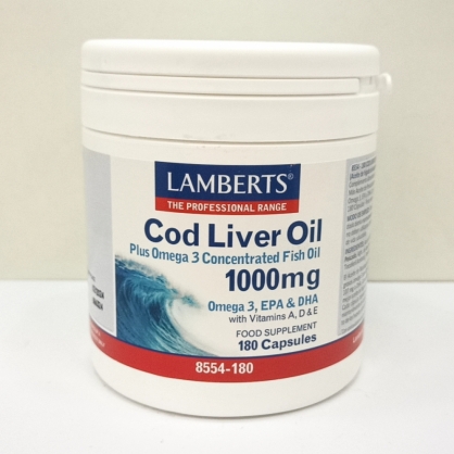 Lamberts Aceite de hgado de bacalao 180 cpsulas