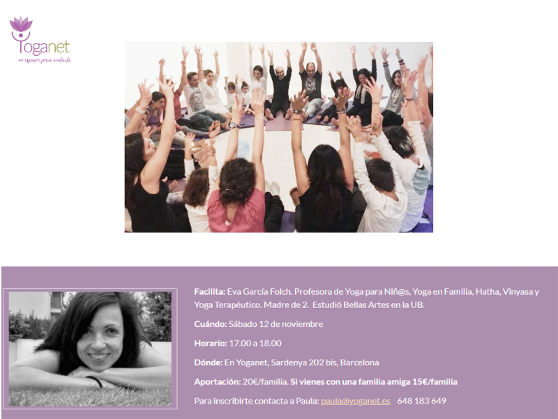 Taller: 'Yoga en Familia' amb Eva García Folch