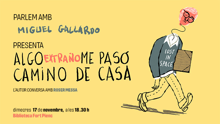 El dibuixant Miguel Gallardo presenta el seu còmic  autobiogràfic a la biblioteca Fort Pienc 