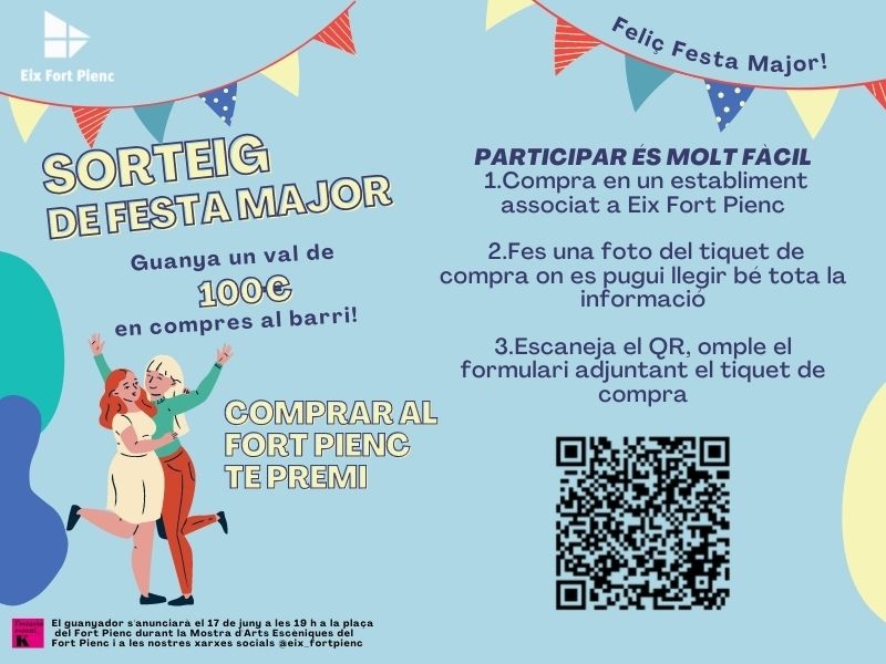 SORTEIG DE FESTA MAJOR - GUANYA UN VAL DE 100€ EN COMPRES AL BARRI!