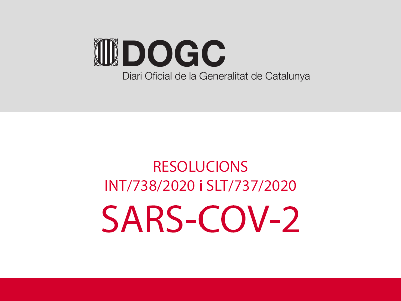Resolución del Departament de Salut de la Generalitat de Catalunya sobre la apertura de comercios