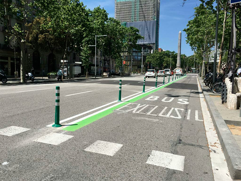 Barcelona avança en la implantació de mesures per adaptar l’espai públic a la nova mobilitat