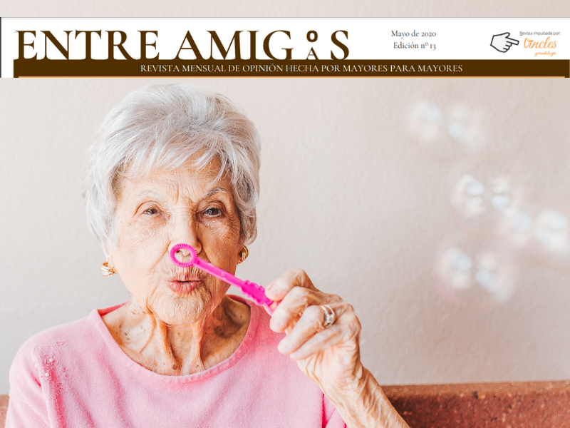Ja és aquí el número 22 de la revista Entre Amics, revista d'opinió feta per gent gran per a la gent gran.