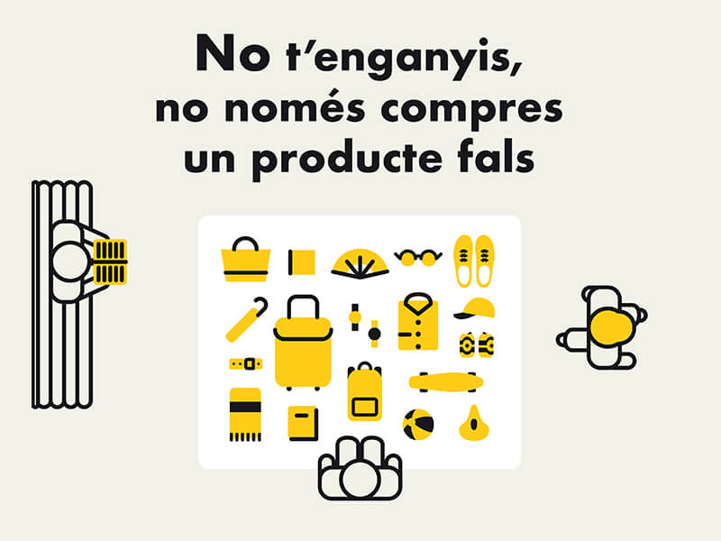 Empresa i Coneixement impulsa una campanya informativa arreu de Catalunya per conscienciar contra el top manta