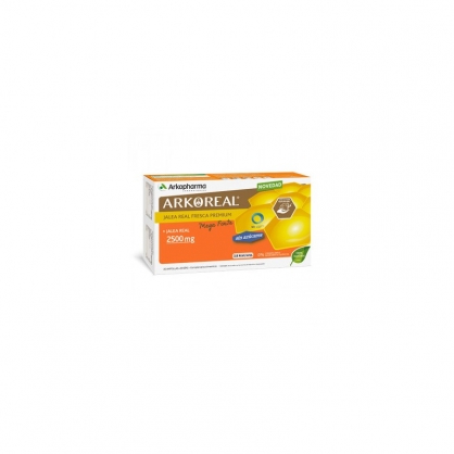 ARKOPHARMA Arkoreal® Jalea Real Mega Forte 2500 mg SIN AZÚCAR 20ampollas