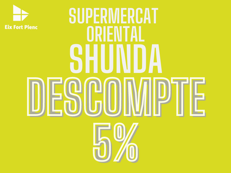 SUPERMERCADO ORIENTAL SHUNDA - 5% DE DESCUENTO EN EN TODOS LOS PRODUCTOS 